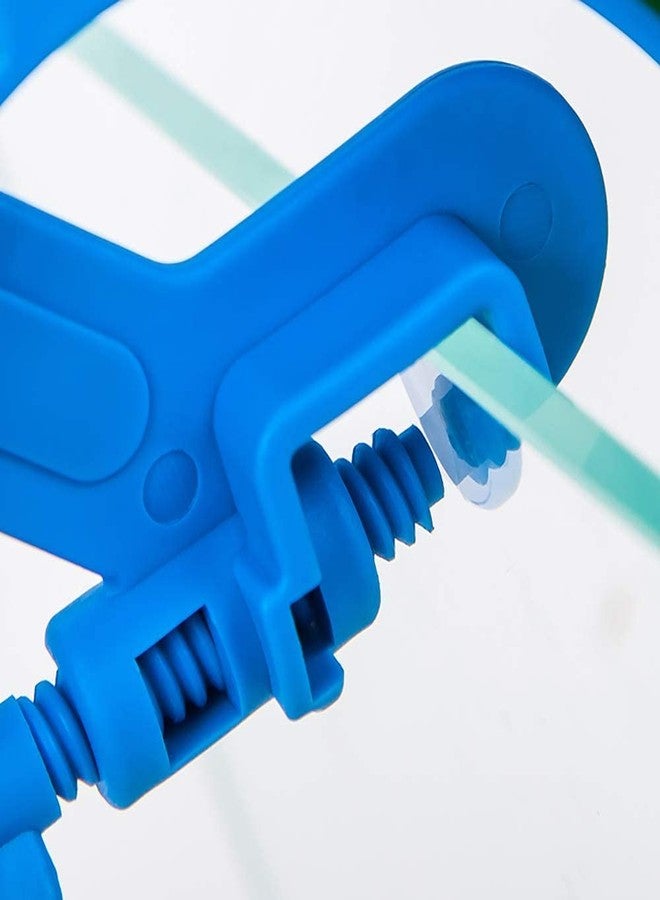 VAYINATO® Aquarium Fish Tank Blue Plastic Water Hose Tube Fixing Holder Clip with Screw Type Knob Pack of 1 by Petzlifeworld - Image 4